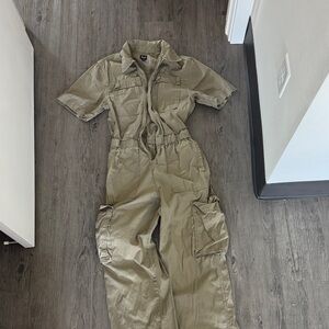 GAP Olive Green Utility Jumpsuit